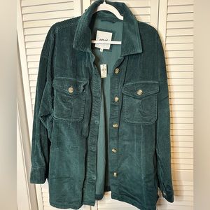 Corduroy shacket